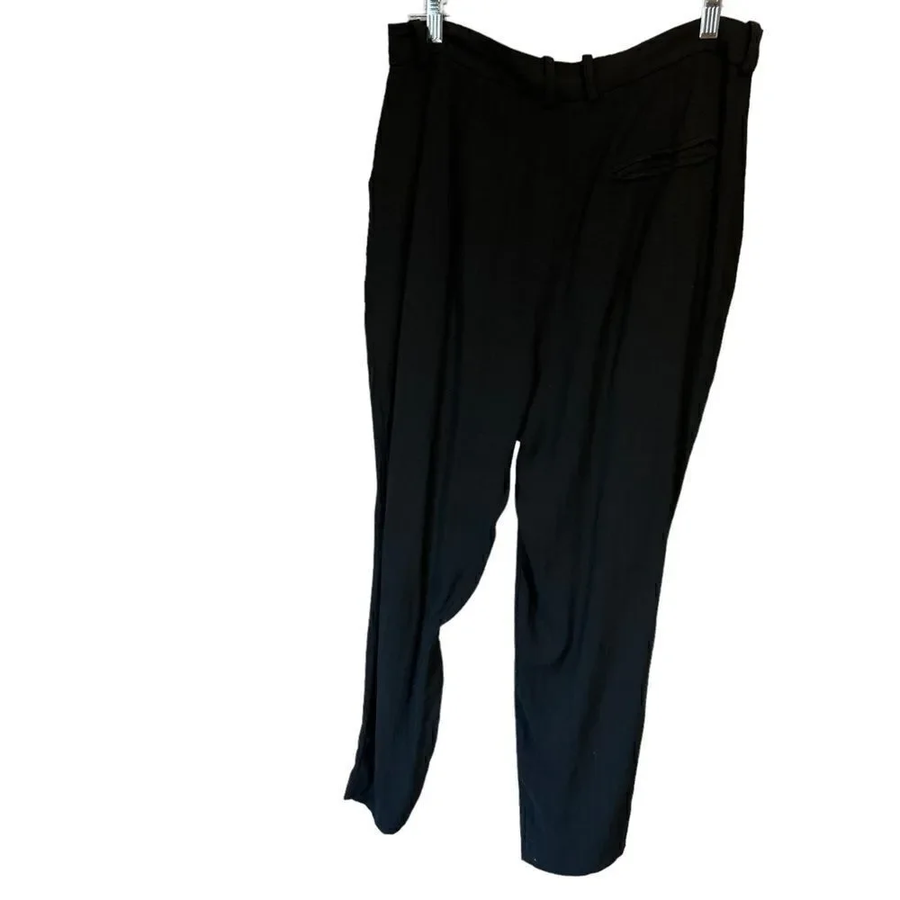 Zara Flowy Tapered Trousers with Herringbone Stripes